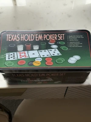 Texas Hold Em Poker Set Tin - Image 1 of 2