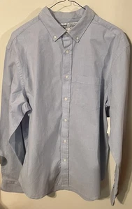 Old Navy Mens Slim Fit Built-In Flex Blue Button Down Shirt Sz. Large BB4 - Picture 1 of 5