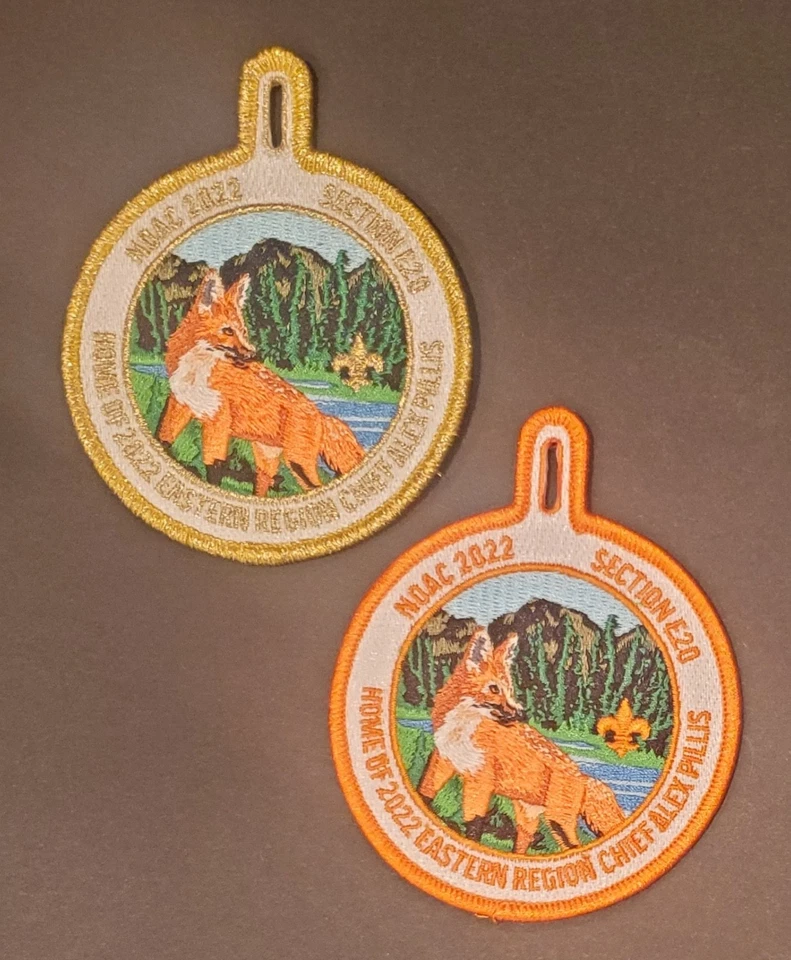Set of 2 NOAC 2022 Section E20 Alex Pillis Patches - Image 1 of 1