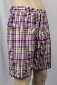 Ralph Lauren Pink Green Blue Red Plaid Shorts NWT 35 - Picture 1 of 2