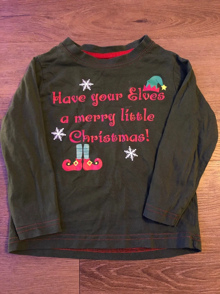 Christmas Elf Long Sleeve Top 2 - 3 Years  - Image 1 of 1