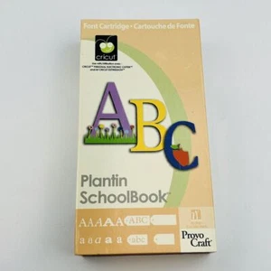 Cricut Plantin SchoolBook Font Cartridge 29-0390 Provo Craft Complete 2007 - Picture 1 of 3