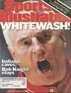 INDIANA HOOSIERS BOBBY KNIGHT 2000 SPORTS ILLUSTRATED HOF 3X NATIONAL CHAMPION