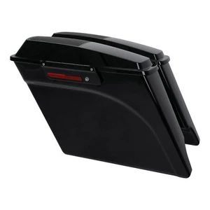5" Stretched Saddlebags Speaker Lids Fit For Harley Street Road Glide 1993-2013 - Picture 1 of 12