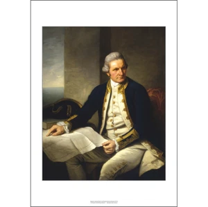 Captain James Cook Portrait Art Print – Nathaniel Dance-Holland – 3 sizes Poster - Picture 1 of 4