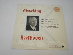 Walter Gieseking lp Beethoven Sonatas No. 9,10,13,14 UK Columbia SAX-2259 Stereo - Picture 1 of 6