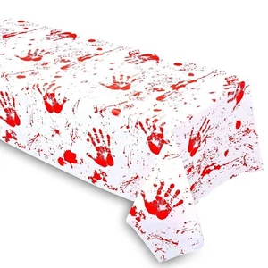 Halloween Blood Stained large Table cloth & 9 meter long banner Party - Picture 1 of 4