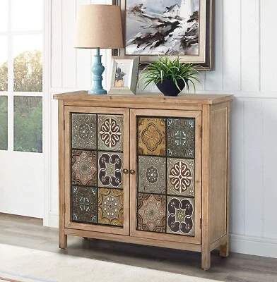 Accent Cabinet Sideboard Storage Cabinet for Living Room Entryway with 2 Doors