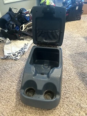 Portavasos consola central montado en el piso azul Bronco Ford F-150 F-250 92-1996 Foto 1 de 4