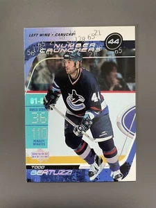 2002-03 Upper Deck Number Crunchers Todd Bertuzzi #NC14 - Picture 1 of 2