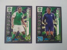 Lot x 2 Match Attax Hibs Hibernian 2016/17 SPFL Football Cards 