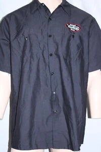 Reverend Horton Heat Shirt Mens Size XL Black Red Kap Button Down Band Workwear - Picture 1 of 5
