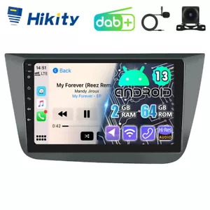 DAB+ Android 13 Autoradio Für Seat Altea 2004-2015 Carplay GPS Nav FM RDS Kamera - Bild 1 von 15