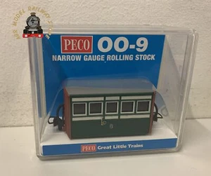 Autocar de 4 ruedas Peco GR-551 Ffestiniog Railway 'Bug Box' primera clase - escala OO9 - Imagen 1 de 1