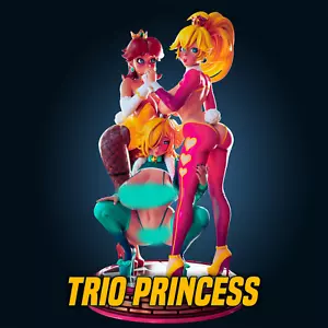 Comission Artist Proof Daisy, Peach and Rosa Anime Princess figuras colecciones - Imagen 1 de 6