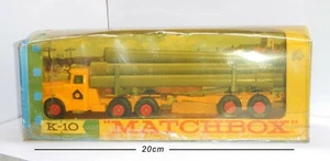 Matchbox K-10 King Größe Pipe Lastwagen Neu Modell 1971 Made IN England Cami � N - Bild 1 von 11