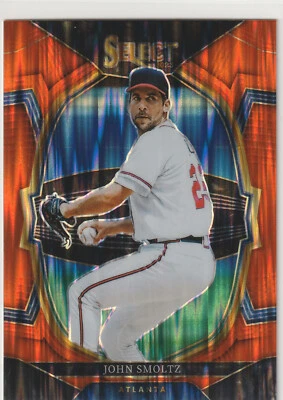 JOHN SMOLTZ #74 Atlanta Braves ACE Pitcher MLB 2023 Panini Select Orange Prizm - Image 1 of 2
