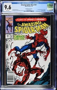 AMAZING SPIDER-MAN #361 NEWSSTAND AUSTRALIAN PRICE VARIANT CGC 9.6 ONLY 7 HIGHER - Picture 1 of 4