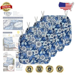 Heavy-Duty Polyester Outdoor Cushion Covers - Waterproof 22x20x4 (4 Count) - Picture 1 of 10