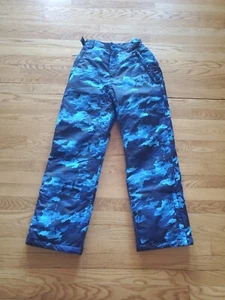 Eddie Bauer Kids 16 Powder Search Ski Pants - Dusk Navy Blue Camo, Boys size XL - Picture 1 of 6