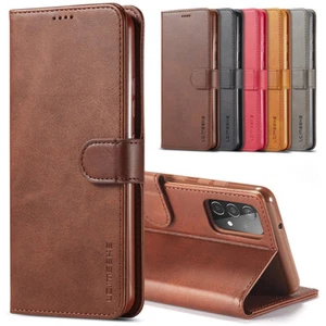 Etui portefeuille à rabat en cuir pour Samsung A16 A36 A56 A35 A55 A14 A54 A33 A53 - Photo 1 sur 16