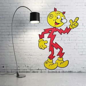 REDDY KILOWATT METAL SIGN ELECTRICITY POWER COMPANY GENERAL ELECTRIC - Picture 1 of 5