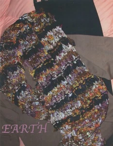 Hanah Silk Knitting Pattern - Chic Silk Chic Earth Stole - Picture 1 of 2