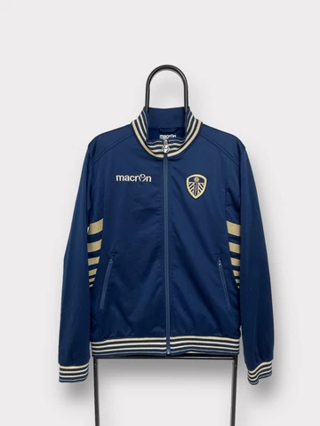 Vintage Warm Up Macron FC Leeds United Zip Track Jacket Cover