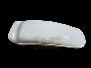 1980-1985 Yamaha YZ 250 465 490 Rear Fender Mud Guard Injection Molded White - Foto 1 di 5