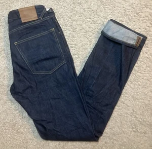 Men’s Hiut Denim HackR Jeans Slim Leg Blue Selvedge W30 L33 Button Fly - Picture 1 of 17