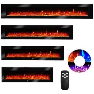 LED Wandkamin Elektrischer Kamin Elektrokamin Kaminofen Ben Heizung 250 cm - Bild 1 von 9