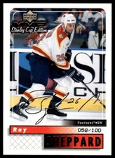 2000-01 UPPER DECK MVP STANLEY CUP EDITION GOLD SCRIPT /100 RAY SHEPPARD