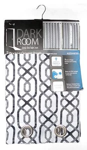DARK ROOM 2 Pannelli Oscuranti Passamaneria 76"x84" Grigio Stampa Design Risparmio Energetico - Foto 1 di 2