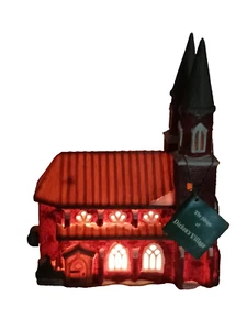 Department 56 Heritage Collection Lighted Dicken's Village Series Brick Abbey - Picture 1 of 6