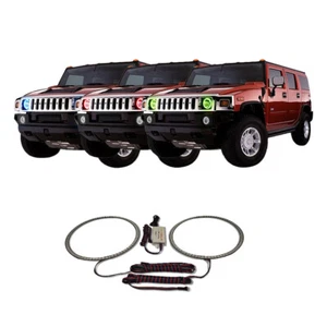 RGB Multi Color CHS Headlight Halo kit for Hummer H3 06-10 - Imagen 1 de 11