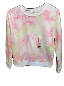 No Boundaries Girls Fashion Sweatshirt Pink Tie Dye Pattern Size S/CH 3-5 - Picture 1 of 5