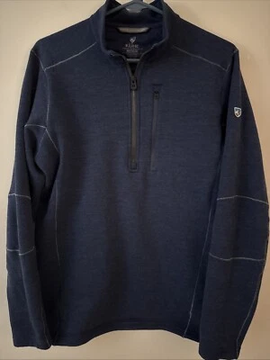 Suéter Kuhl Para Hombres Medio Azul Polar 1/4 Cremallera Pullover Interceptor Gorpcore Usado en Excelente Condición Foto 1 de 4
