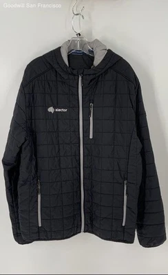 Cutter &Buck Basic Jacket Black Men Hooded Full Zip Size L - Image 1 of 4