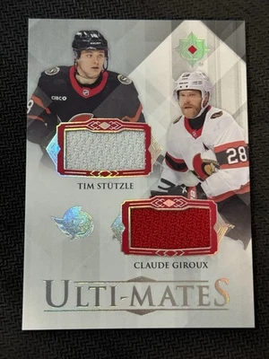 2023-24 Upper Deck Ultimate Collection - Ulti-Mates Claude Giroux, Tim Stutzle  - Image 1 of 2