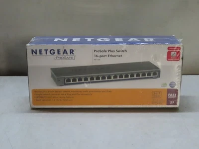 Netgear ProSafe Unmanaged Plus FS116E 16 Port 10/100 Fast Ethernet Switch - Image 1 of 2