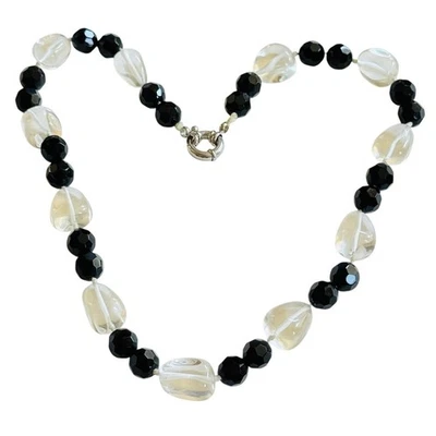 富豪优雅岩石石英水晶项链 VtG 项圈 正品 石材 天然 20 — 第 1/4 张图片