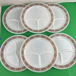 6 Pyrex Kupfer Filigran Grillplatte Geteilt 9,5" 791-31 Corning USA Rarität - Bild 1 von 6