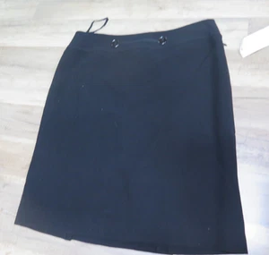 Tahari Arthur S Levine Petite Skirt Womens Size 4P Black Office Career - Picture 1 of 9