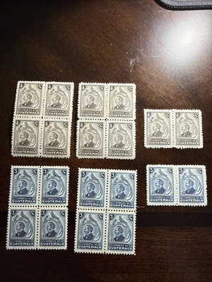 Марки Гватемалы SC#316-317 как новые без наклеек и следов 10 марок каждая - Изображение 1 из 2