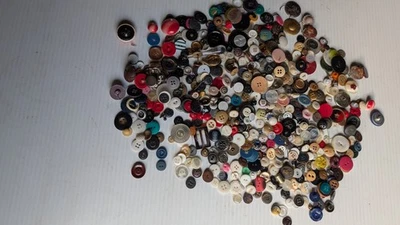 Vintage Sewing Shirt Blouse Button Collection 1 1/2 lbs. - Image 1 of 4