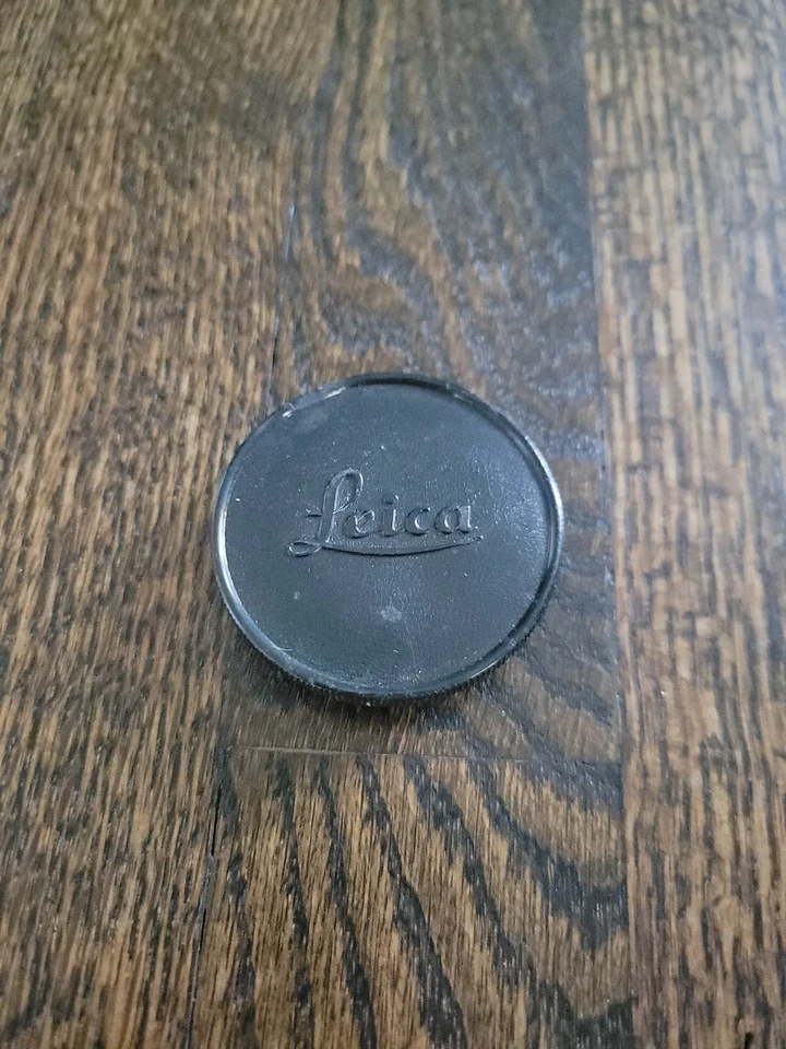 Leica Logo Front Push-On Cap - Black - Unkown Size - 42mm? - See Pictures  - Image 1 of 3