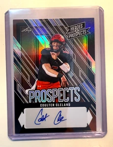 2024 Leaf Heroes & Prospects Coulter Cleland Auto 8/25 No.AP-CC2 - Picture 1 of 2