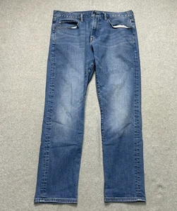 Gap Denim Jeans Mens 33 X 30 Slim Fit Stretch Medium Wash Blue Denim - Picture 1 of 11