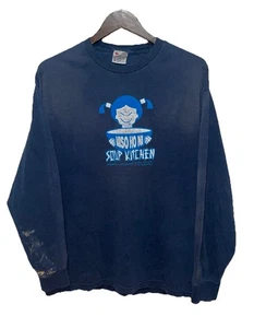 Vintage Y2K NC-17 Herren XL Blau Skate Grunge Langarm Miso Ho Ni Soup Kitchen - Bild 1 von 8