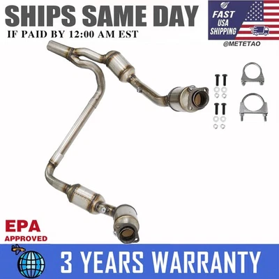 Catalytic Converter For 2007 2008 2009 Jeep Wrangler JK 3.8L Engine Front Y Pipe - Image 1 of 4
